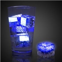 Blue Liquid-Activated LED Ice Cubes
